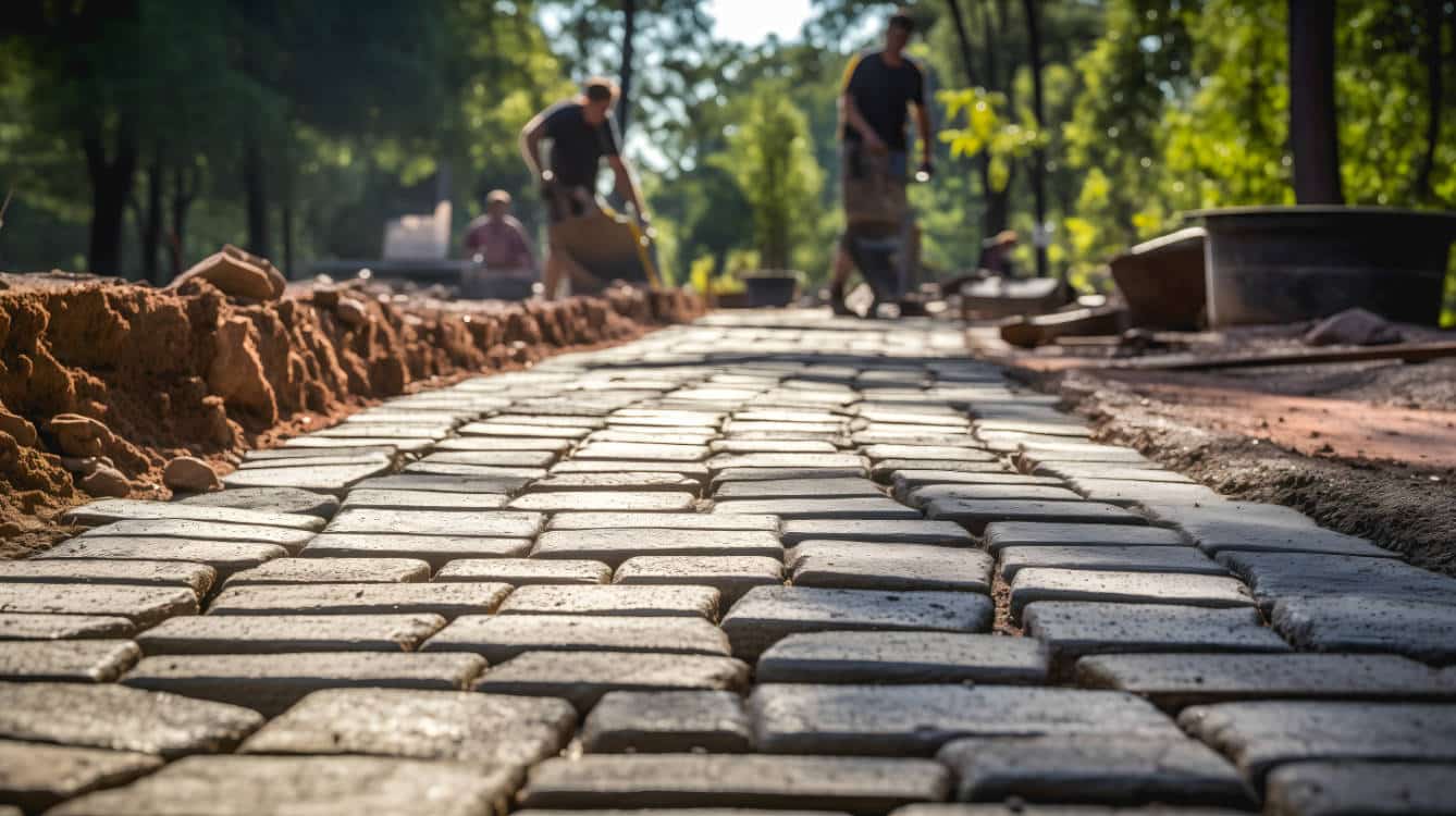 Création d'allées et de chemins dans un jardin