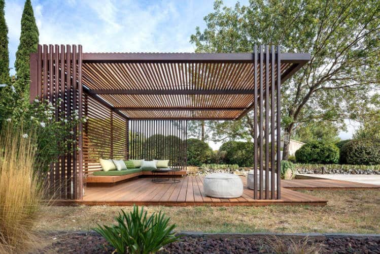 pergolas acier et bois Saclay